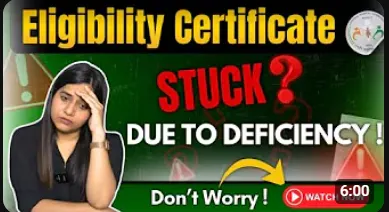 Eligibility Certificate Stuck?